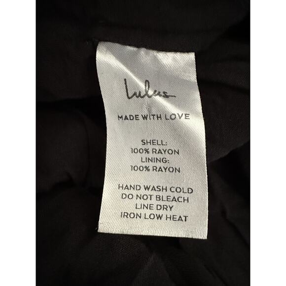 Lulus Favorite of the Day Tiered Maxi Dress Women XL Lined Black Boho Beach - Picture 10 of 11